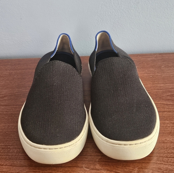 Rothy’s Black The Sneaker Slip On Shoes Women’s Size 8 Comfort Knit - Picture 3 of 9